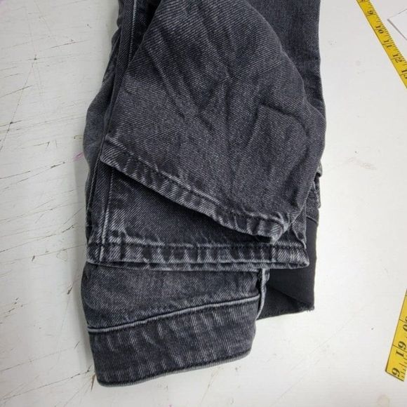 Old Navy Maternity Slouchy Straight Jeans Women's Size 2 Short Black Denim 29X24 - Picture 8 of 9